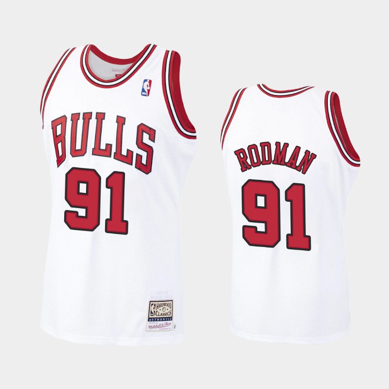 Men's Chicago Bulls Jerseys #91 Dennis Rodman 1997-98 Basketball Jerseys
