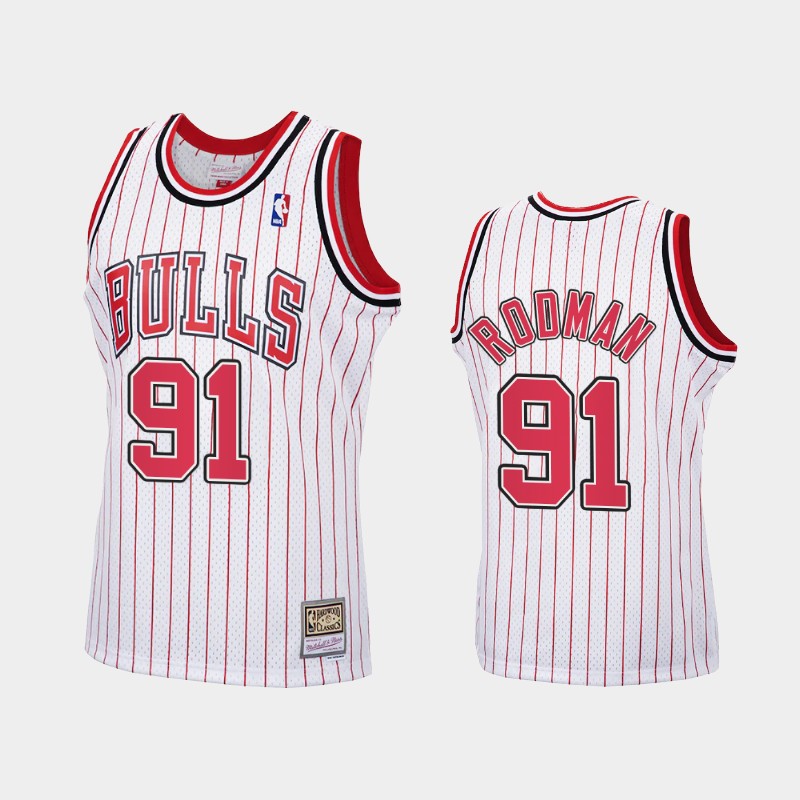 Men's Chicago Bulls Jerseys #91 Dennis Rodman Basketball Jerseys