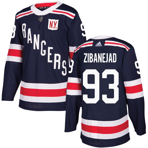 Men's New York Rangers Jerseys #93 Mika Zibanejad Hockey Jerseys