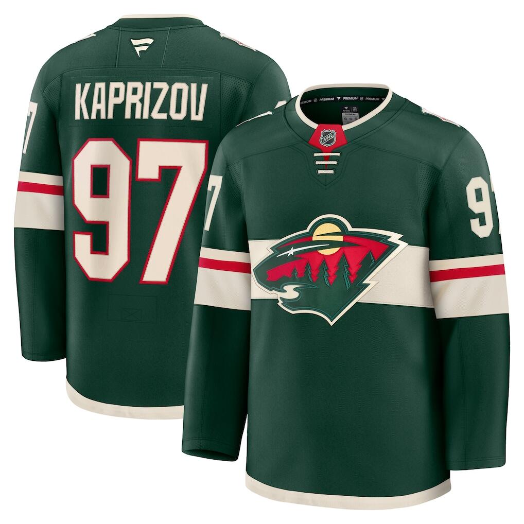 Men's Minnesota Wild Jerseys #97 Kirill Kaprizov Hockey Jerseys