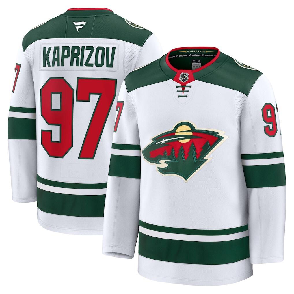Men's Minnesota Wild Jerseys #97 Kirill Kaprizov Hockey Jerseys