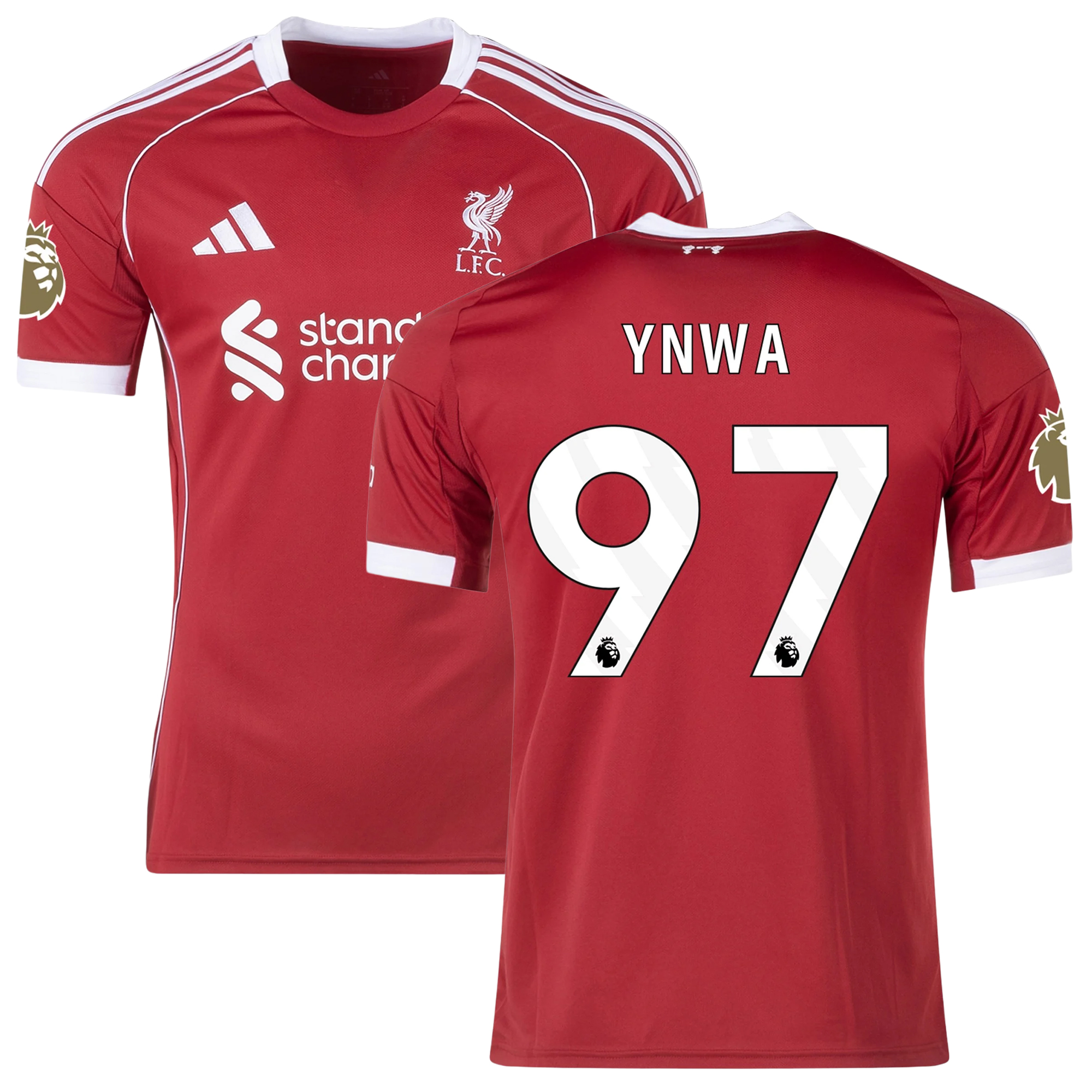 Mens 97 YNWA Liverpool 2025-26 Home Jersey Football Shirt