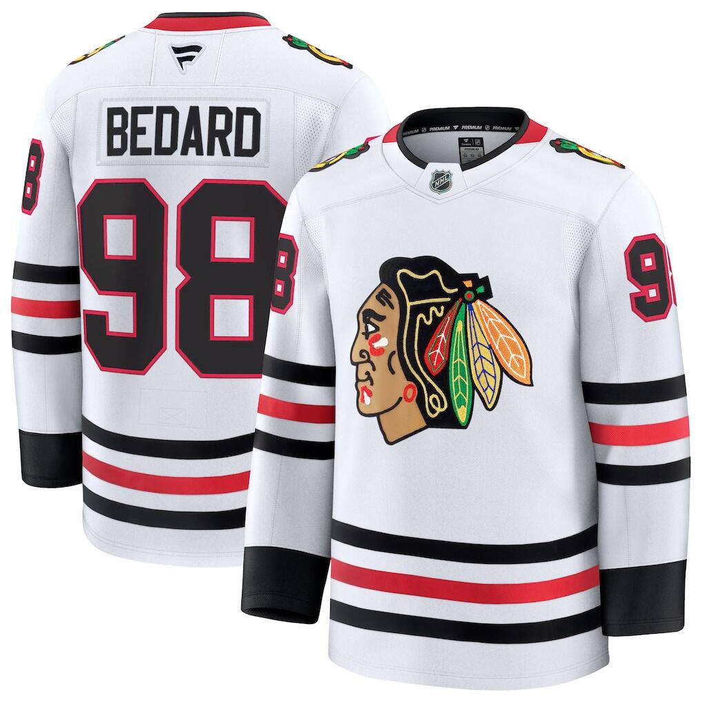 Men's Chicago Blackhawks Jerseys #98 Connor Bedard Hockey Jerseys