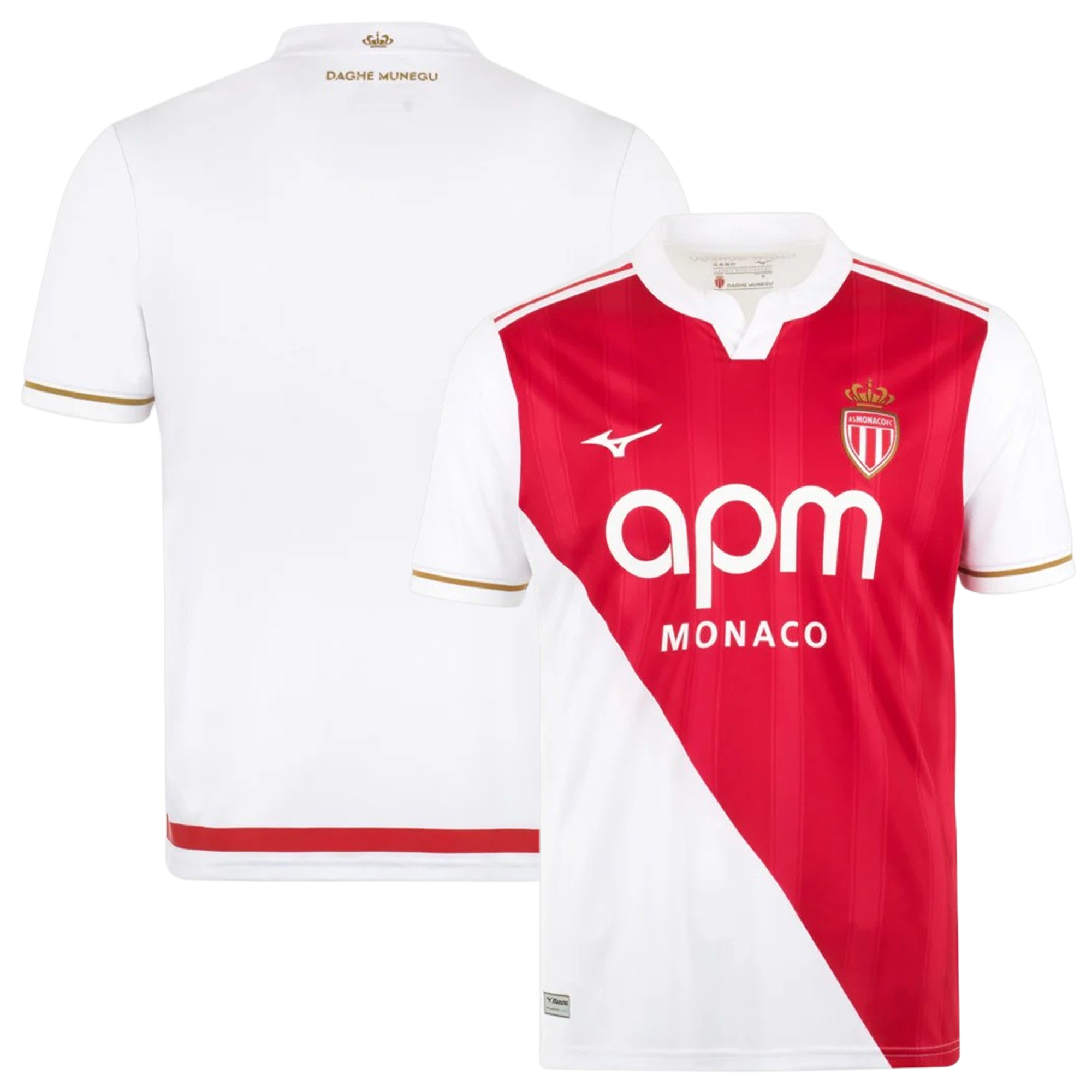 Mens AS Monaco Home Jersey 2025-26 Football Shirt
