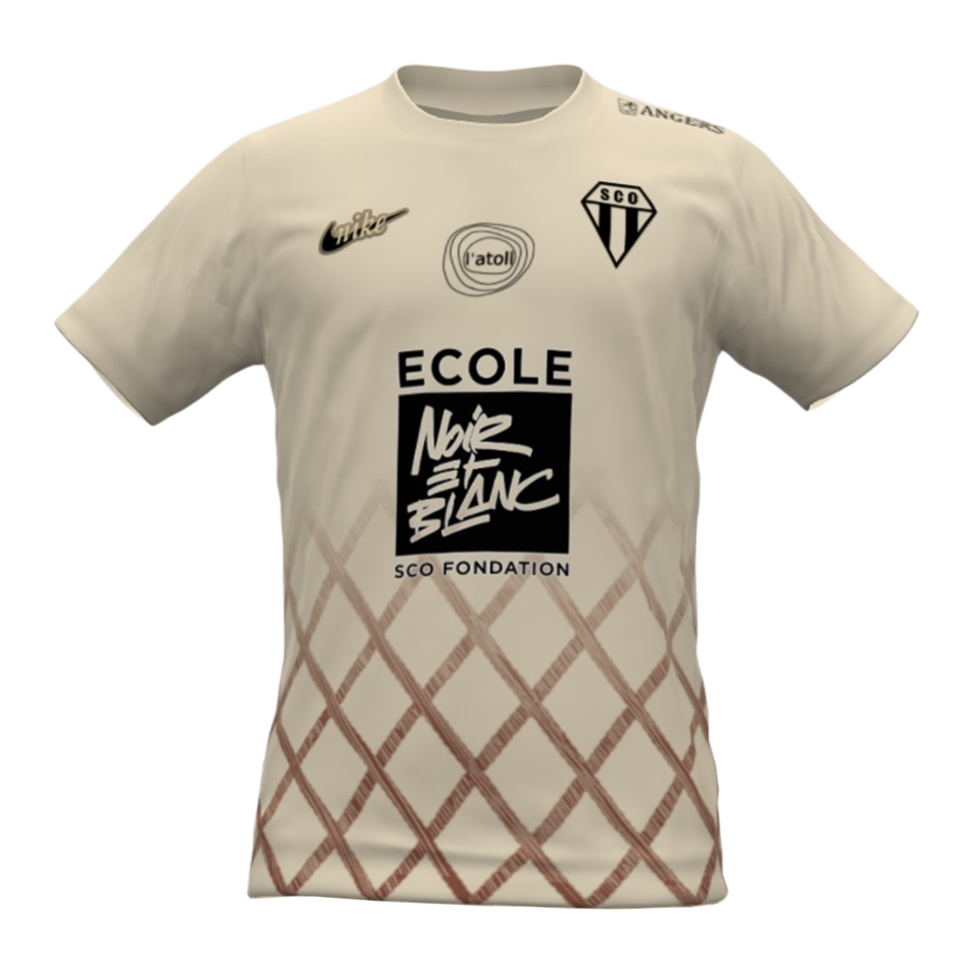 Mens Angers SCO Third Jersey 2025-26 Football Shirt