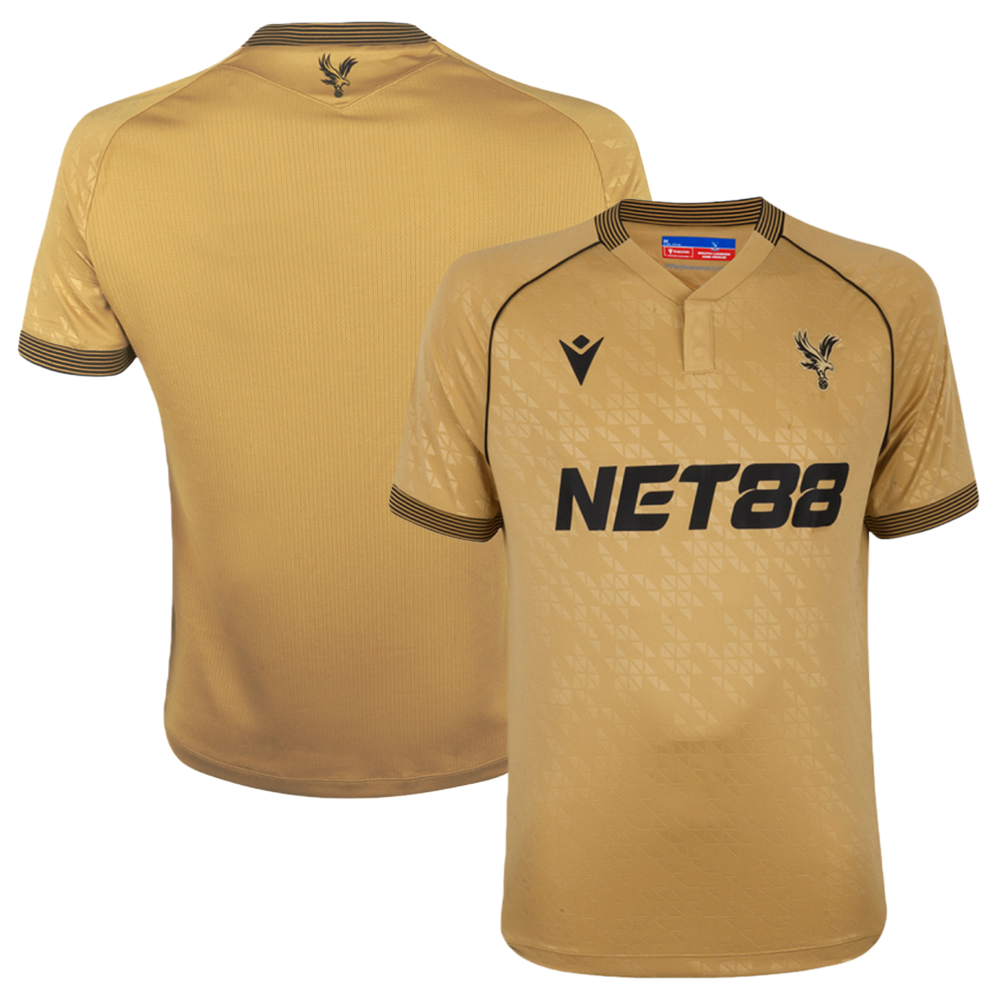 Mens Crystal Palac Eagle Gold Shirt 2025-26 Football Shirt
