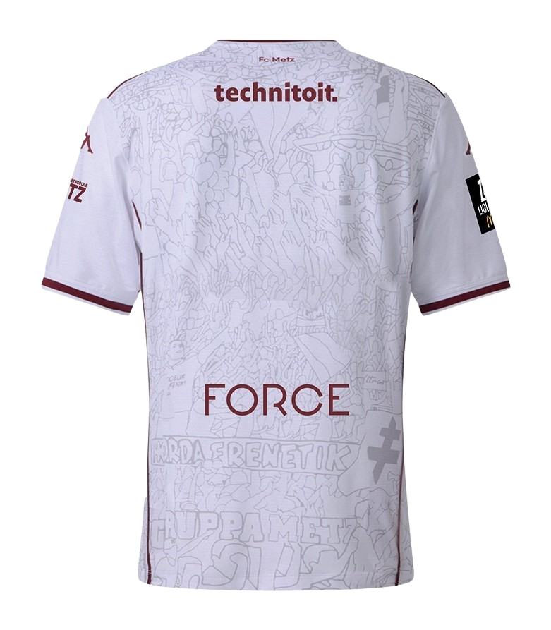 Mens FC Metz Away Jersey 2025-26 Football Shirt