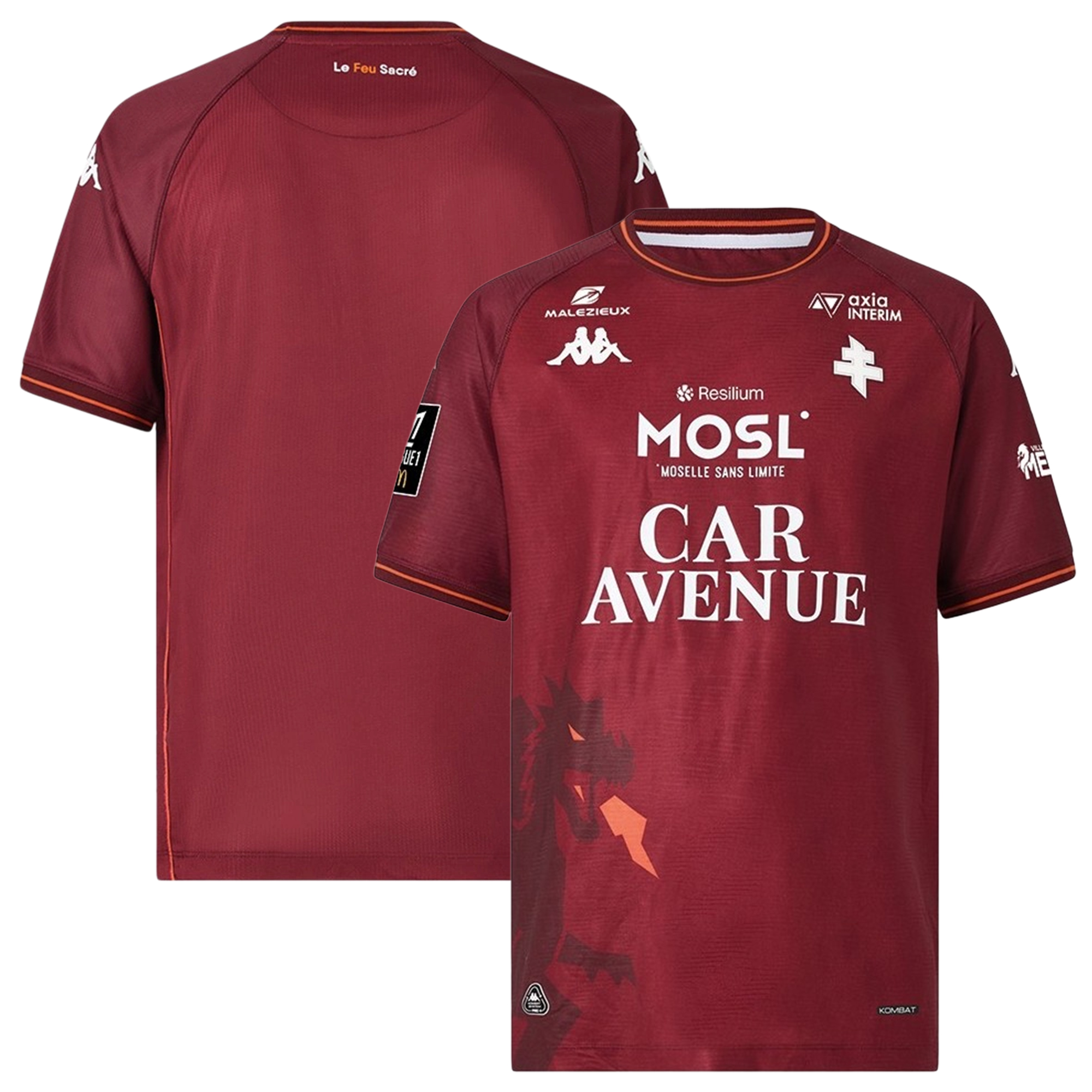 Mens FC Metz Home Jersey 2025-26 Football Shirt