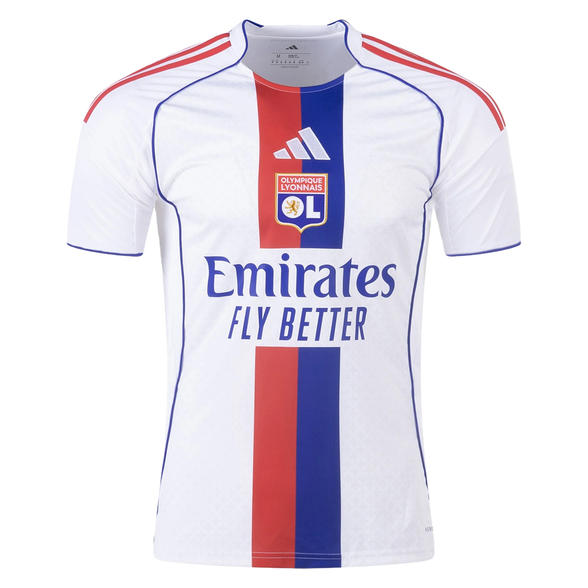 Mens Lyon 2025-26 Home Jersey Football Shirt