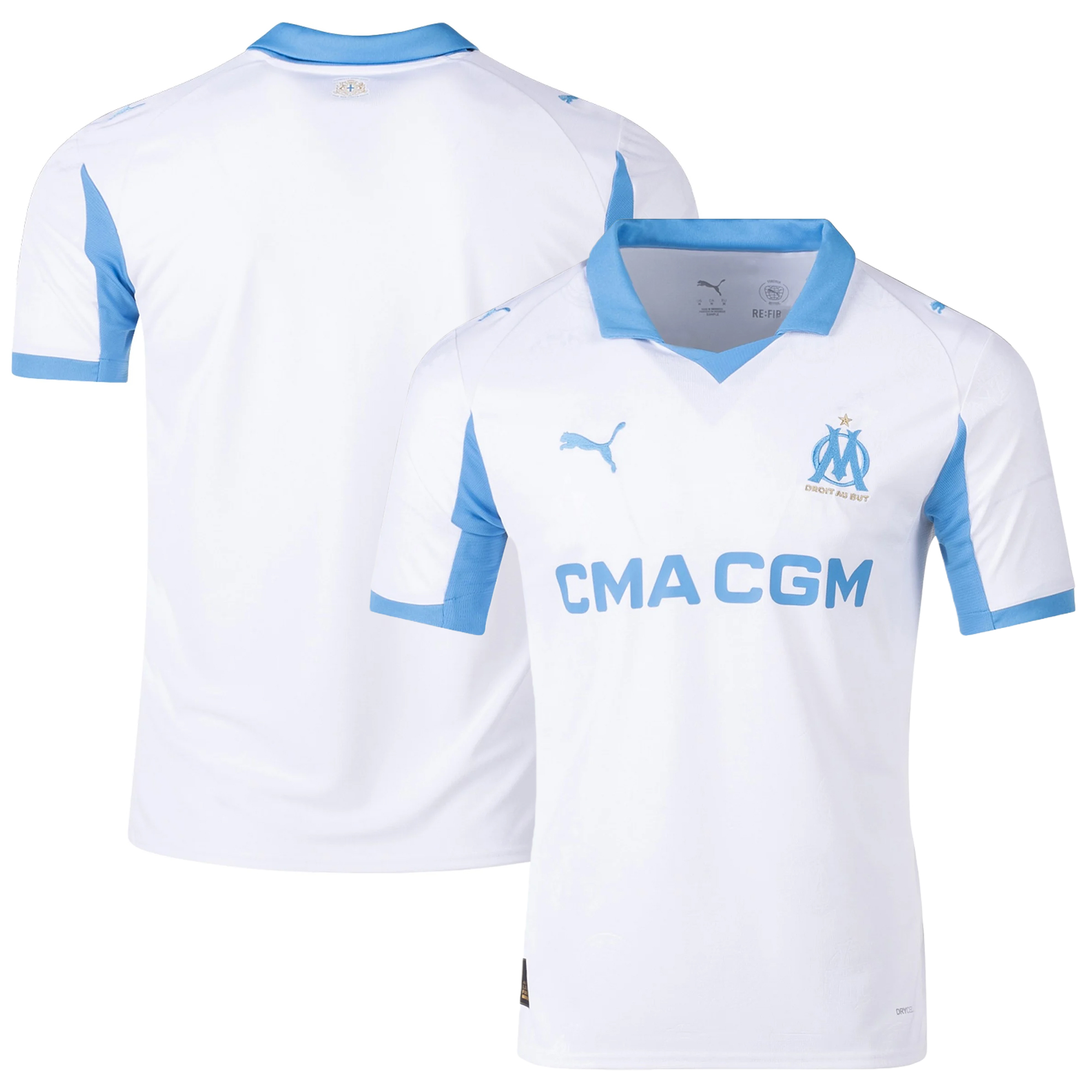 Mens Marseille 2025-26 Home Jersey Football Shirt