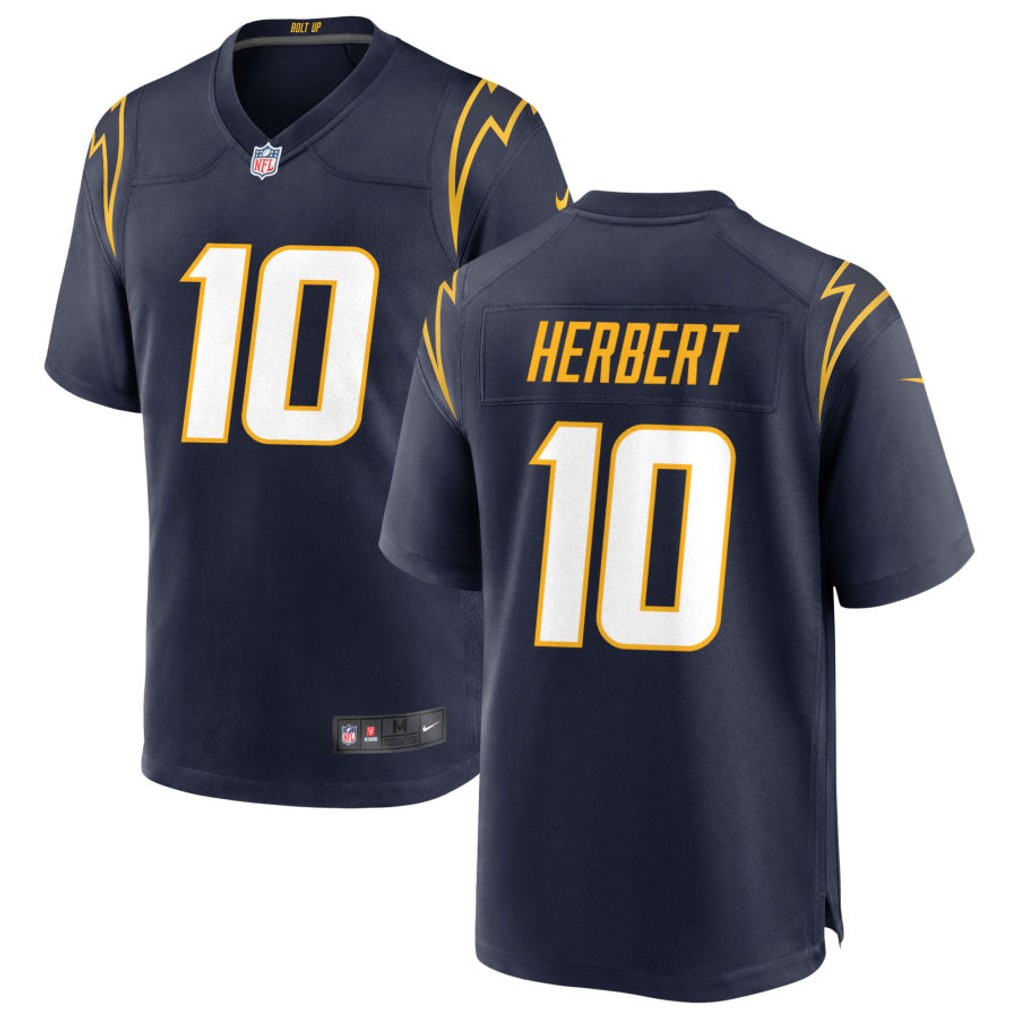 Men's Los Angeles Chargers Jerseys #10 Justin Herbert Football Jerseys