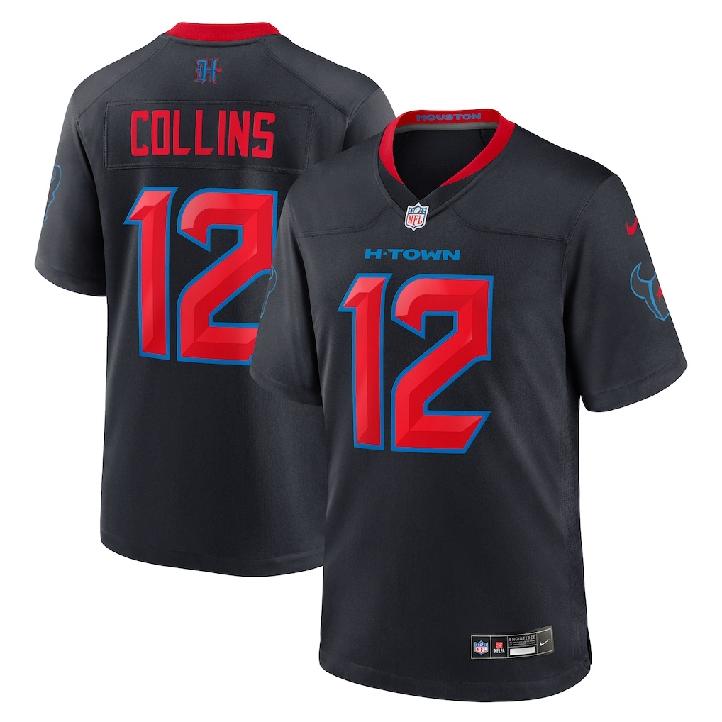 Men's Houston Texans Jerseys #12 Nico Collins Football Jerseys