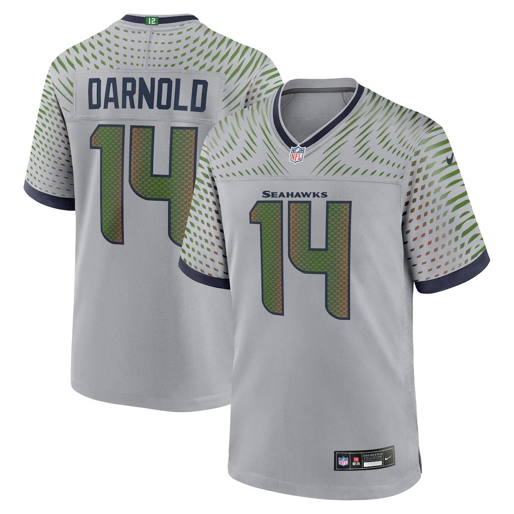 Men's Seattle Seahawks Jerseys #14 Sam Darnold Football Jerseys