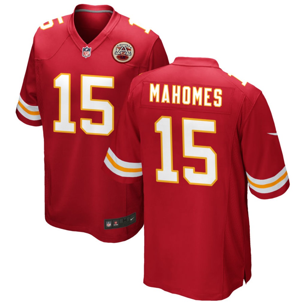 Men's Kansas City Chiefs Jerseys #15 Patrick Mahomes Football Jerseys
