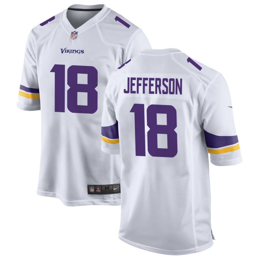 Men's Minnesota Vikings Jerseys #18 Justin Jefferson Football Jerseys