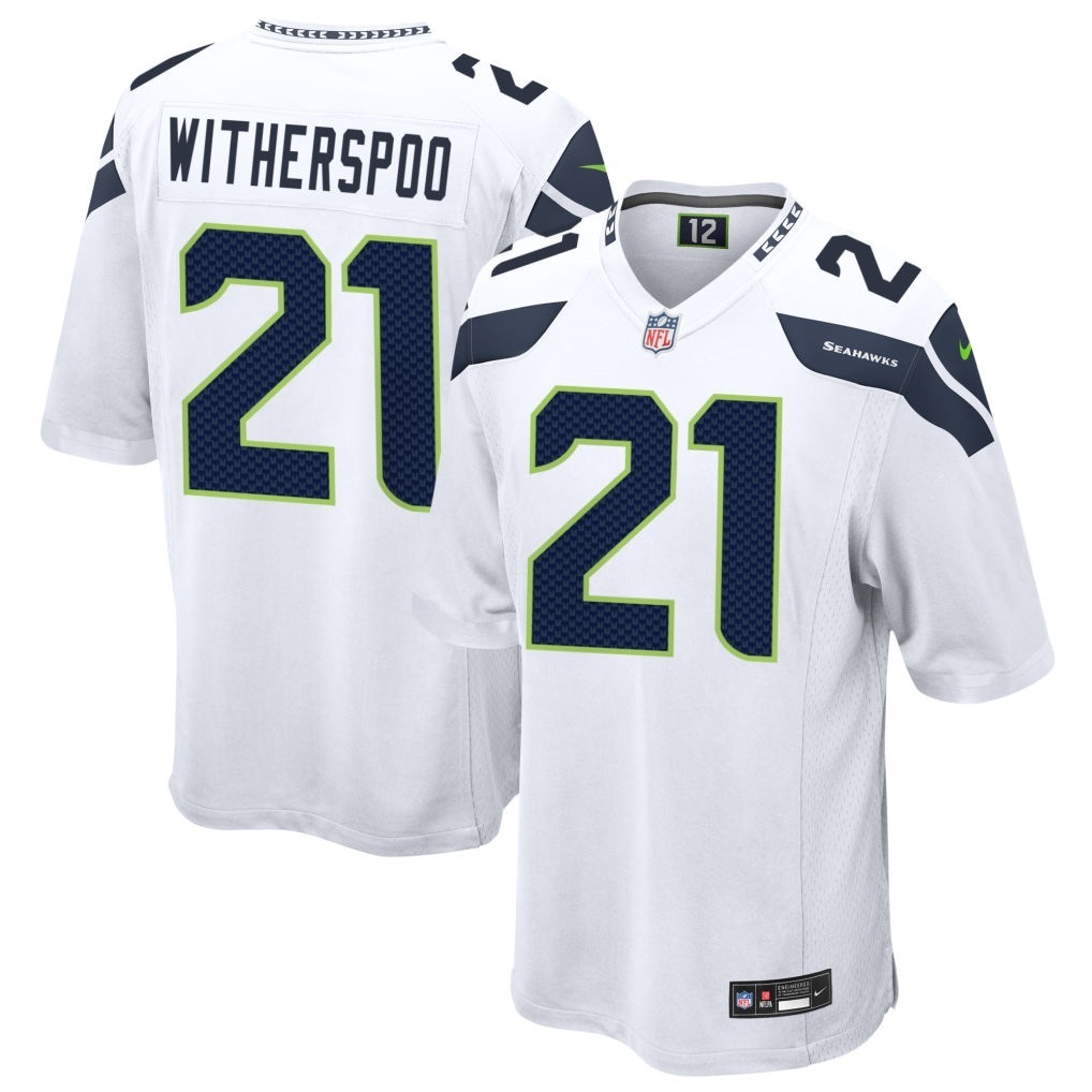 Men's Seattle Seahawks Jerseys #21 Devon Witherspoon Football Jerseys