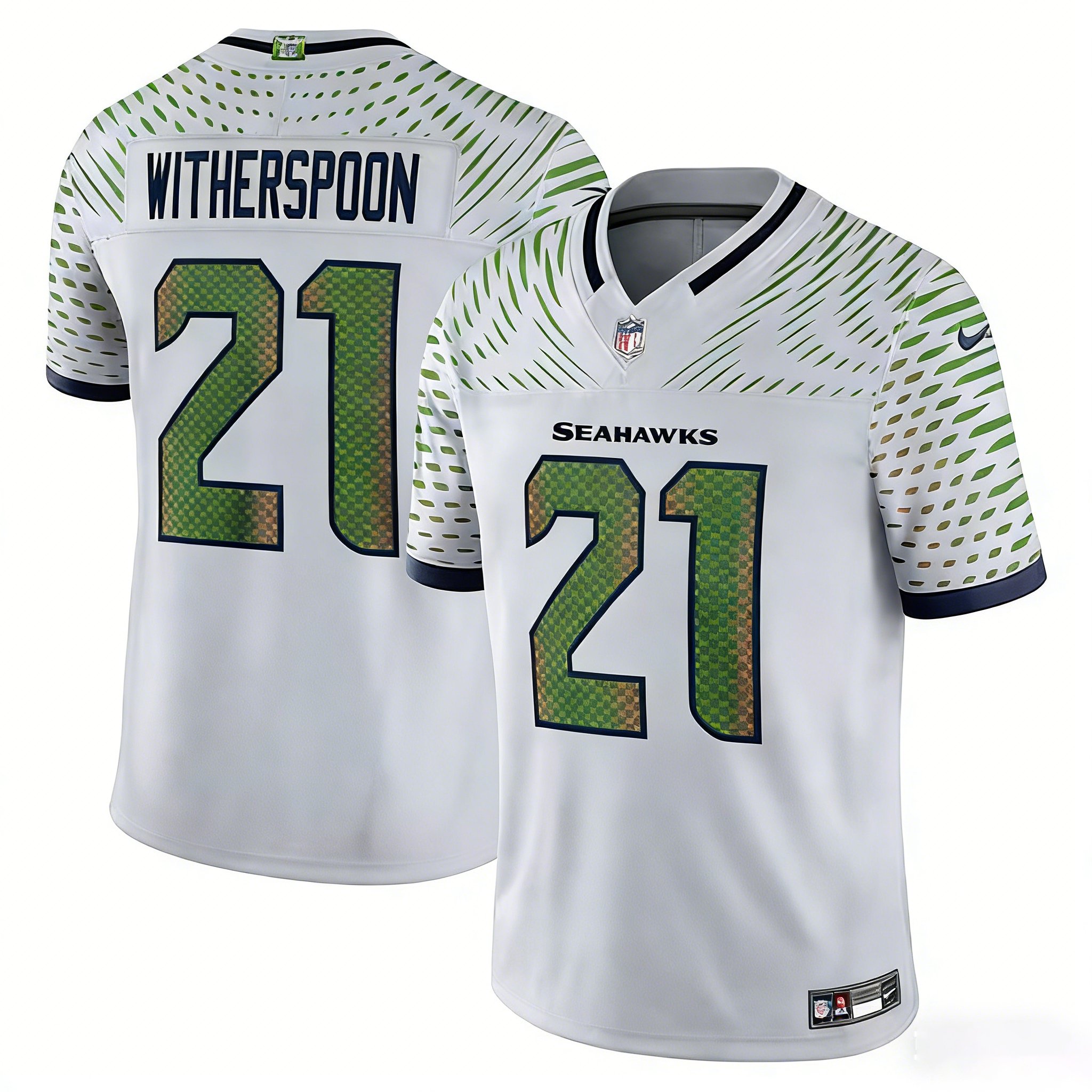 Men's Seattle Seahawks Jerseys #21 Devon Witherspoon Football Jerseys
