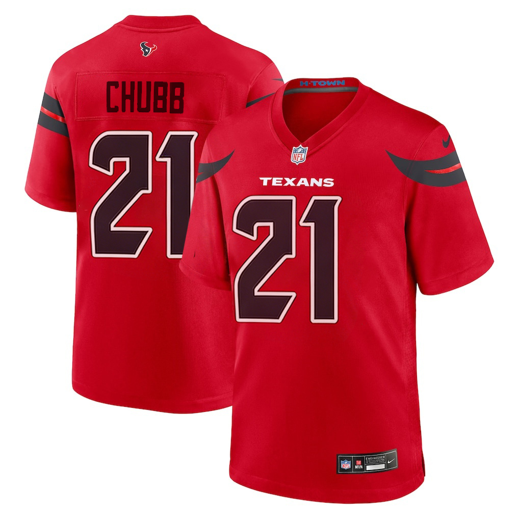 Men's Houston Texans Jerseys #21 Nick Chubb Football Jerseys
