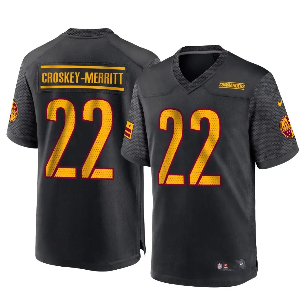Men's Washington Commanders Jerseys #22 Jacory Croskey-Merritt Football Jerseys