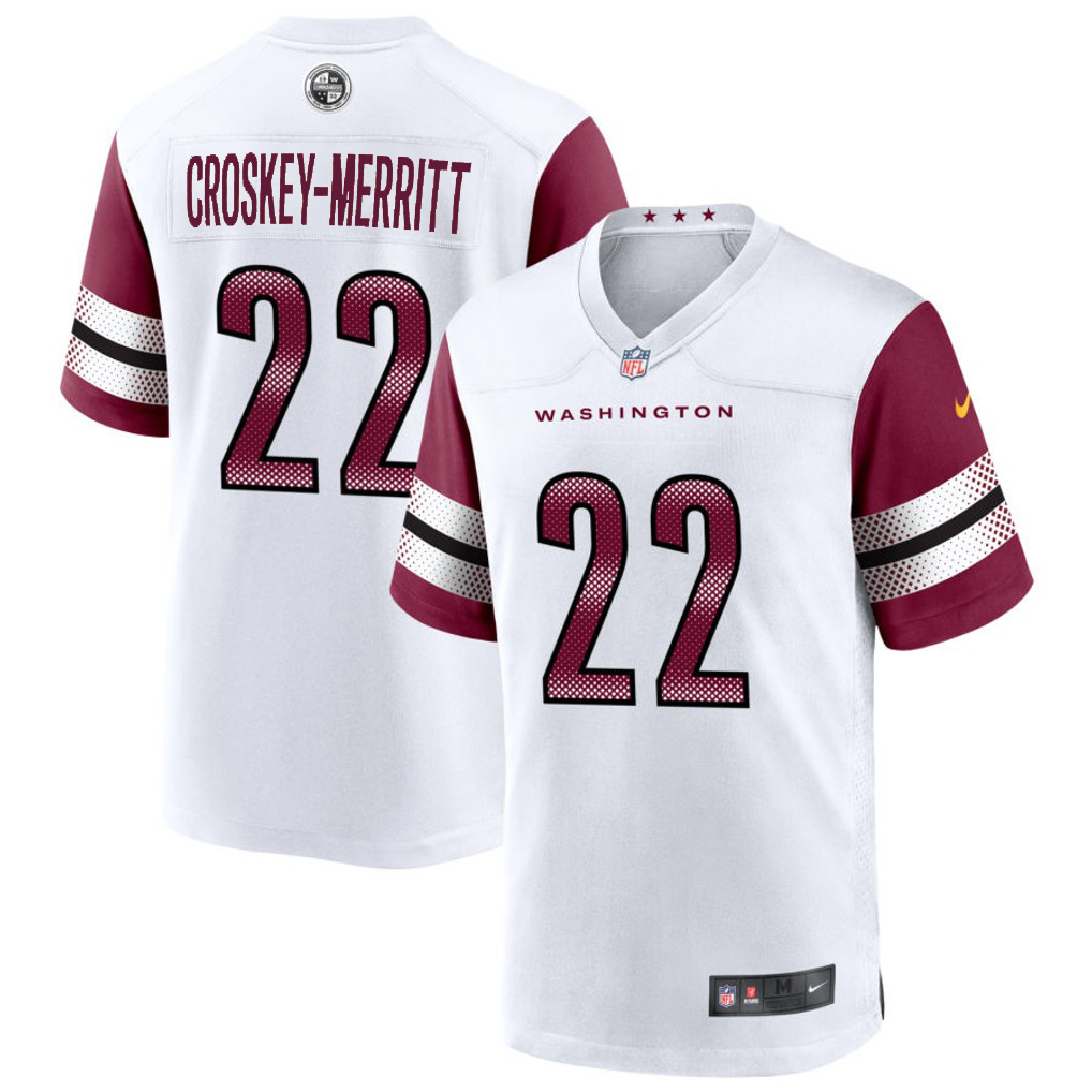 Men's Washington Commanders Jerseys #22 Jacory Croskey-Merritt Football Jerseys