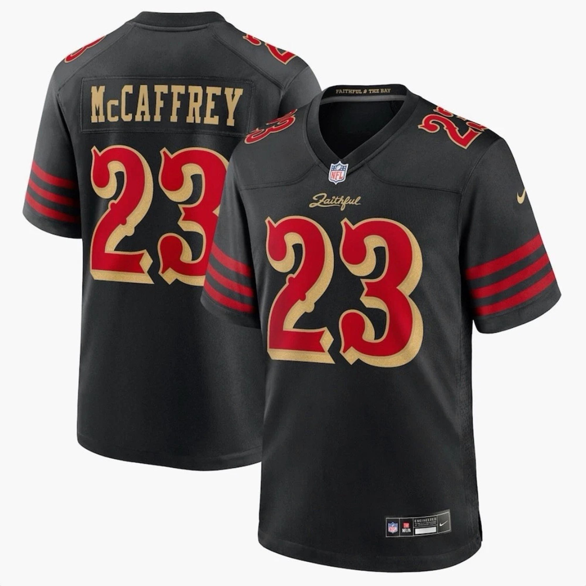 Men's San Francisco 49ers Jerseys #23 Christian McCaffrey Football Jerseys