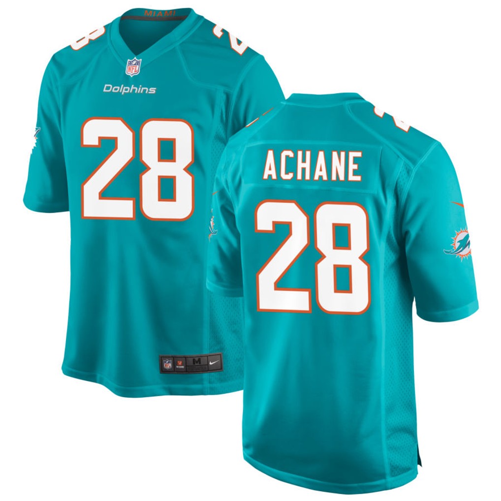 Men's Miami Dolphins Jerseys #28 De'von Achane Football Jerseys