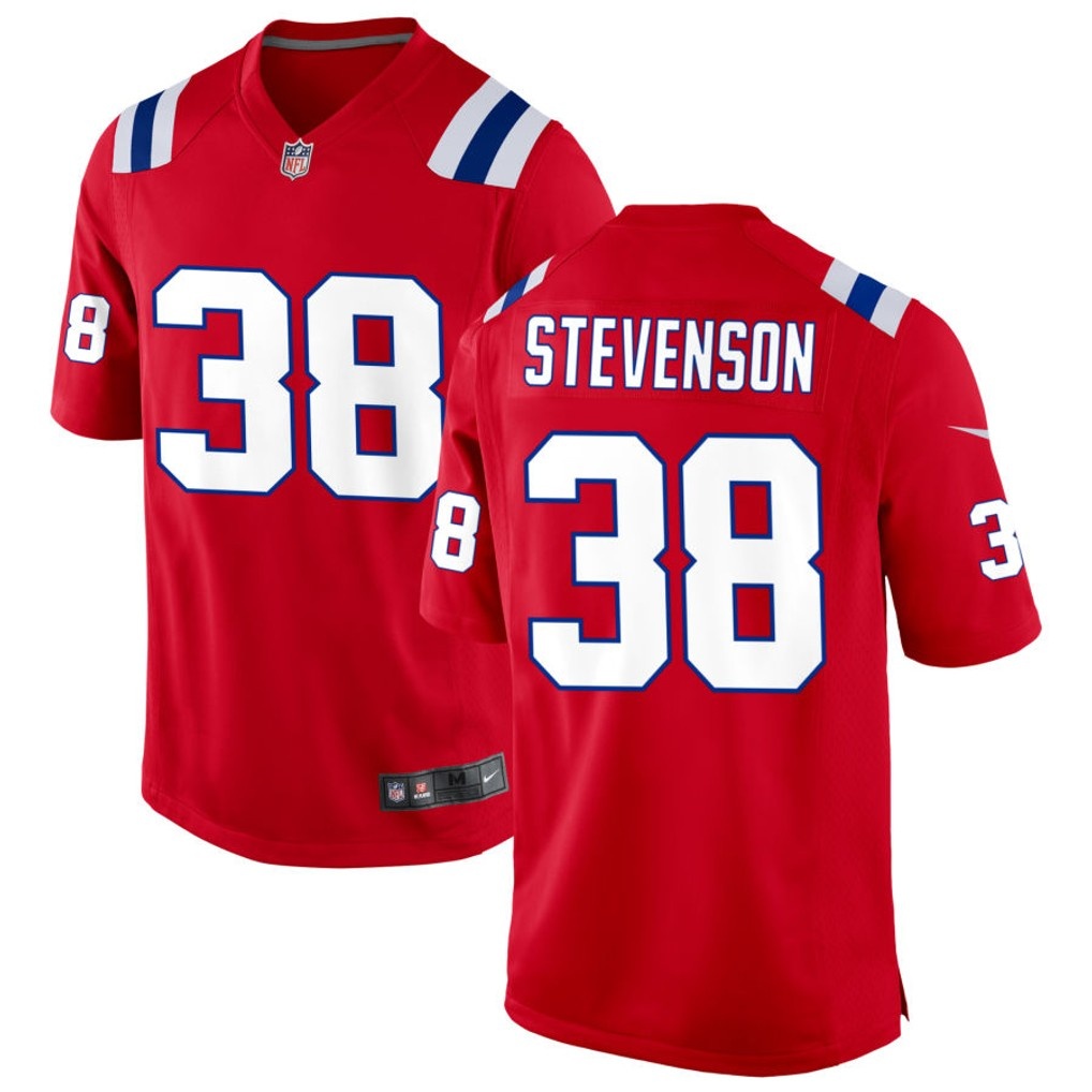 Men's New England Patriots Jerseys #38 Rhamondre Stevenson TreVeyon Henderson Football Jerseys