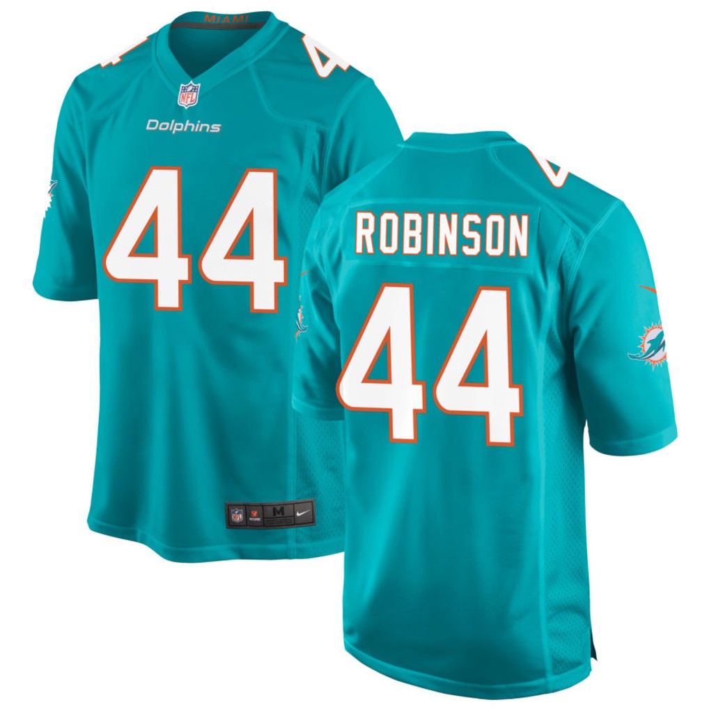 Men's Miami Dolphins Jerseys #44 Chop Robinson Football Jerseys
