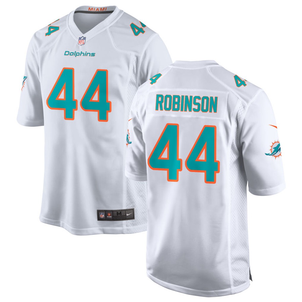 Men's Miami Dolphins Jerseys #44 Chop Robinson Football Jerseys