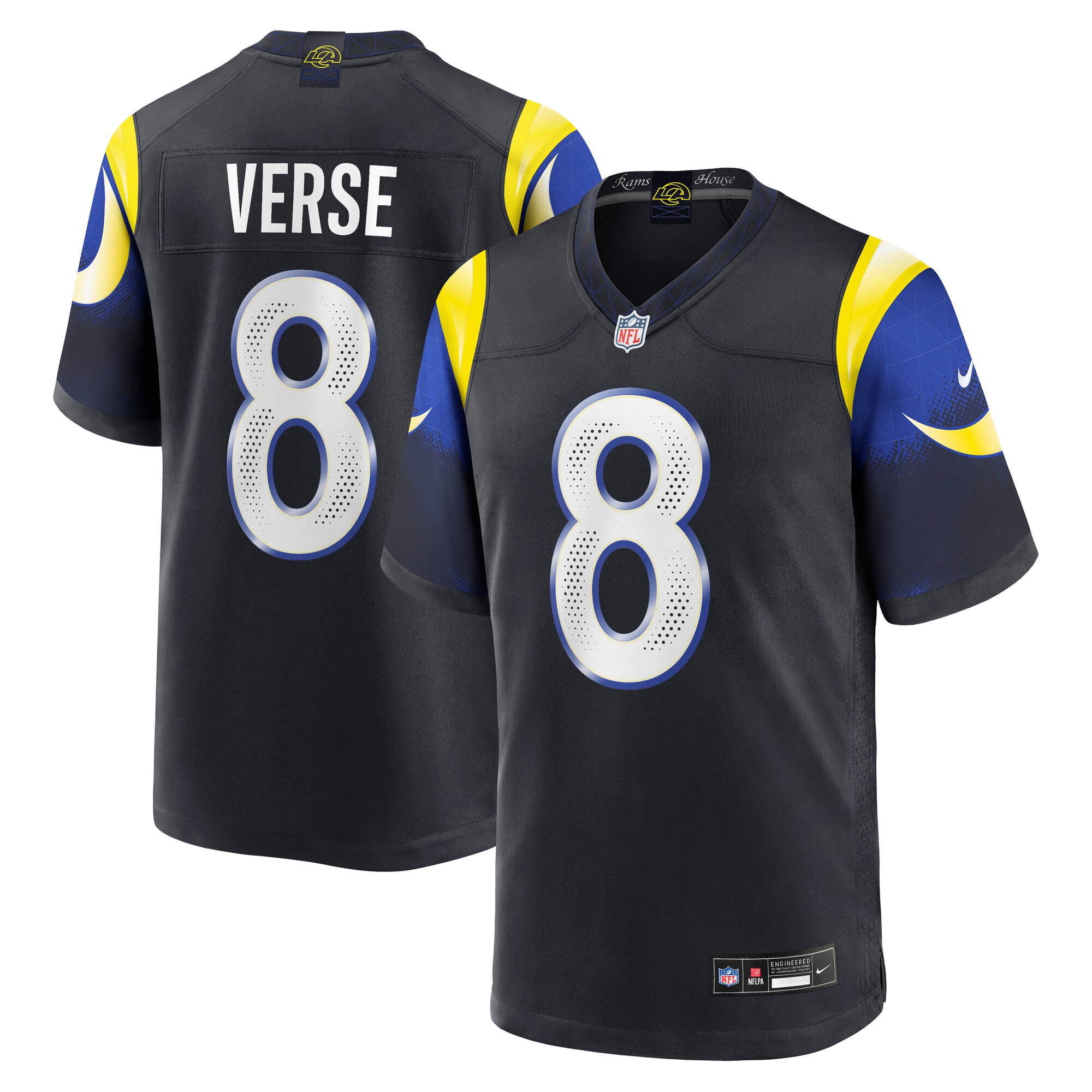 Men's Los Angeles Rams Jerseys #8 Jared Verse Football Jerseys