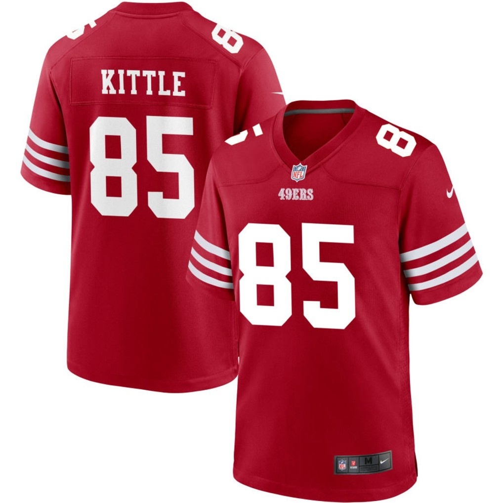 Men's San Francisco 49ers Jerseys #85 George Kittle Football Jerseys
