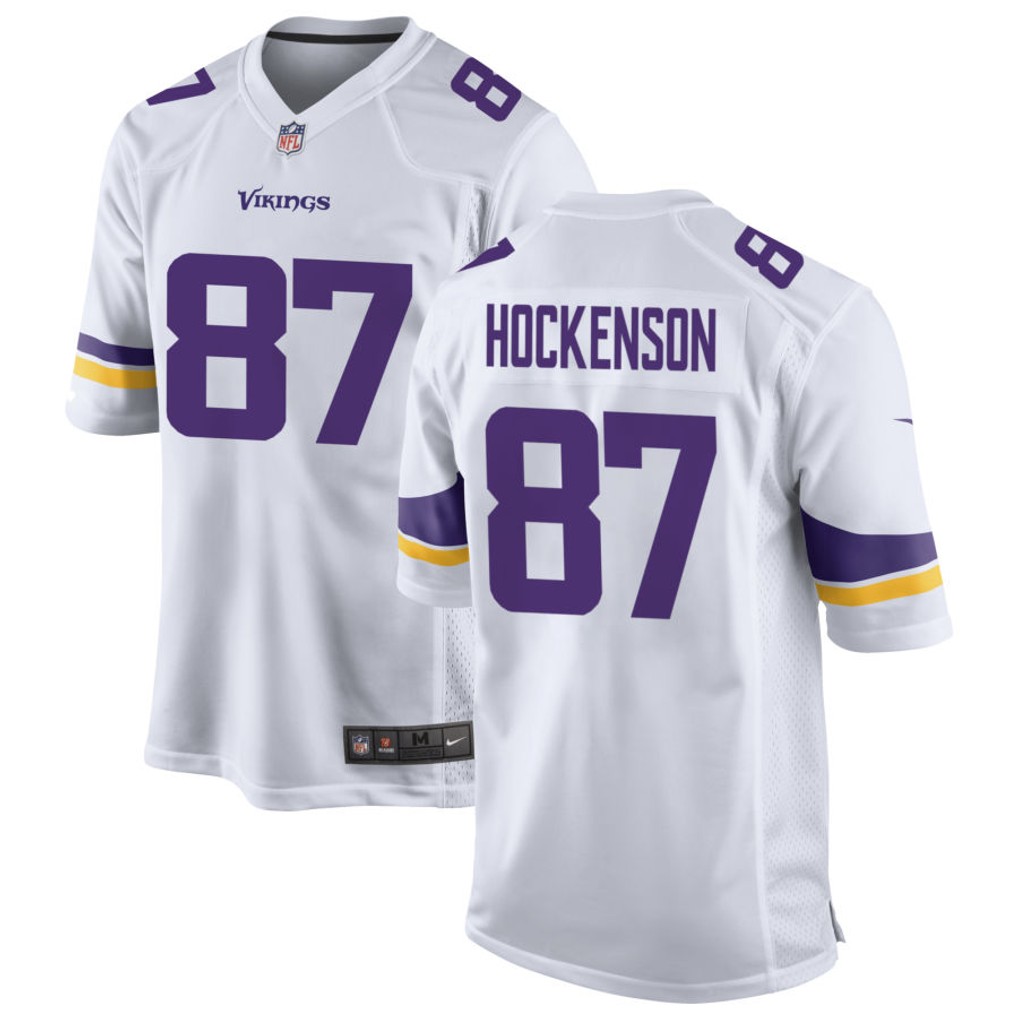Men's Minnesota Vikings Jerseys #87 T.J. Hockenson Football Jerseys