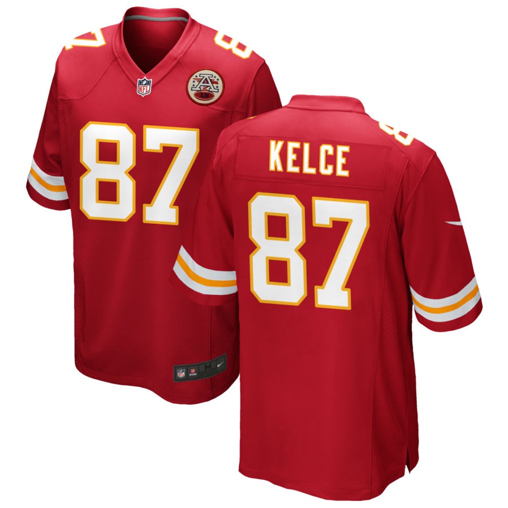 Men's Kansas City Chiefs Jerseys #87 Travis Kelce Football Jerseys