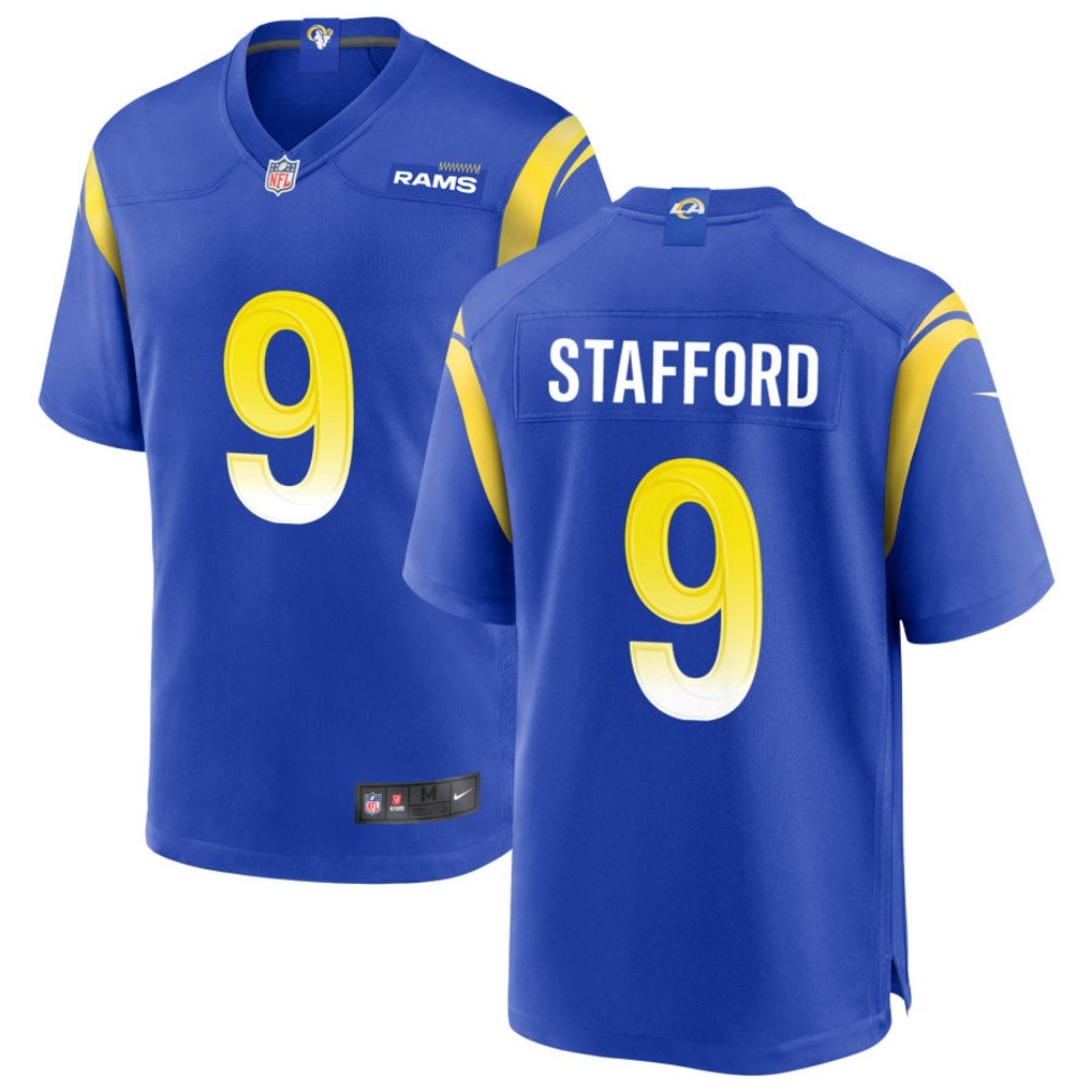 Men's Los Angeles Rams Jerseys #9 Matthew Stafford Football Jerseys