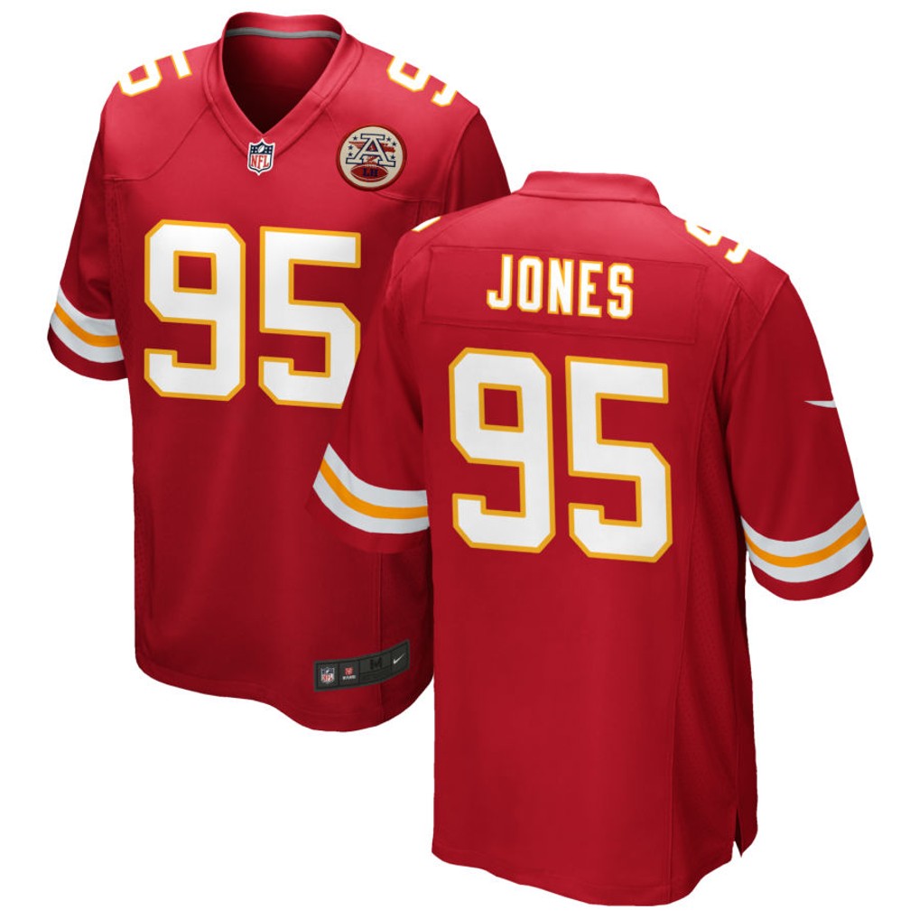 Men's Kansas City Chiefs Jerseys #95 Chris Jones Football Jerseys