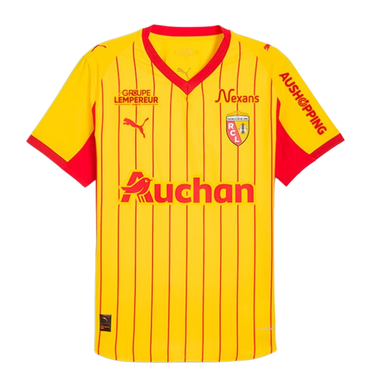 Mens RC Lens Home Jersey 2025-26 Football Shirt