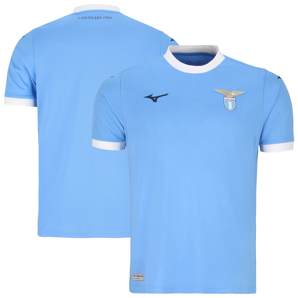 Mens S. S. Lazio Home Jersey 25-26 Football Shirt