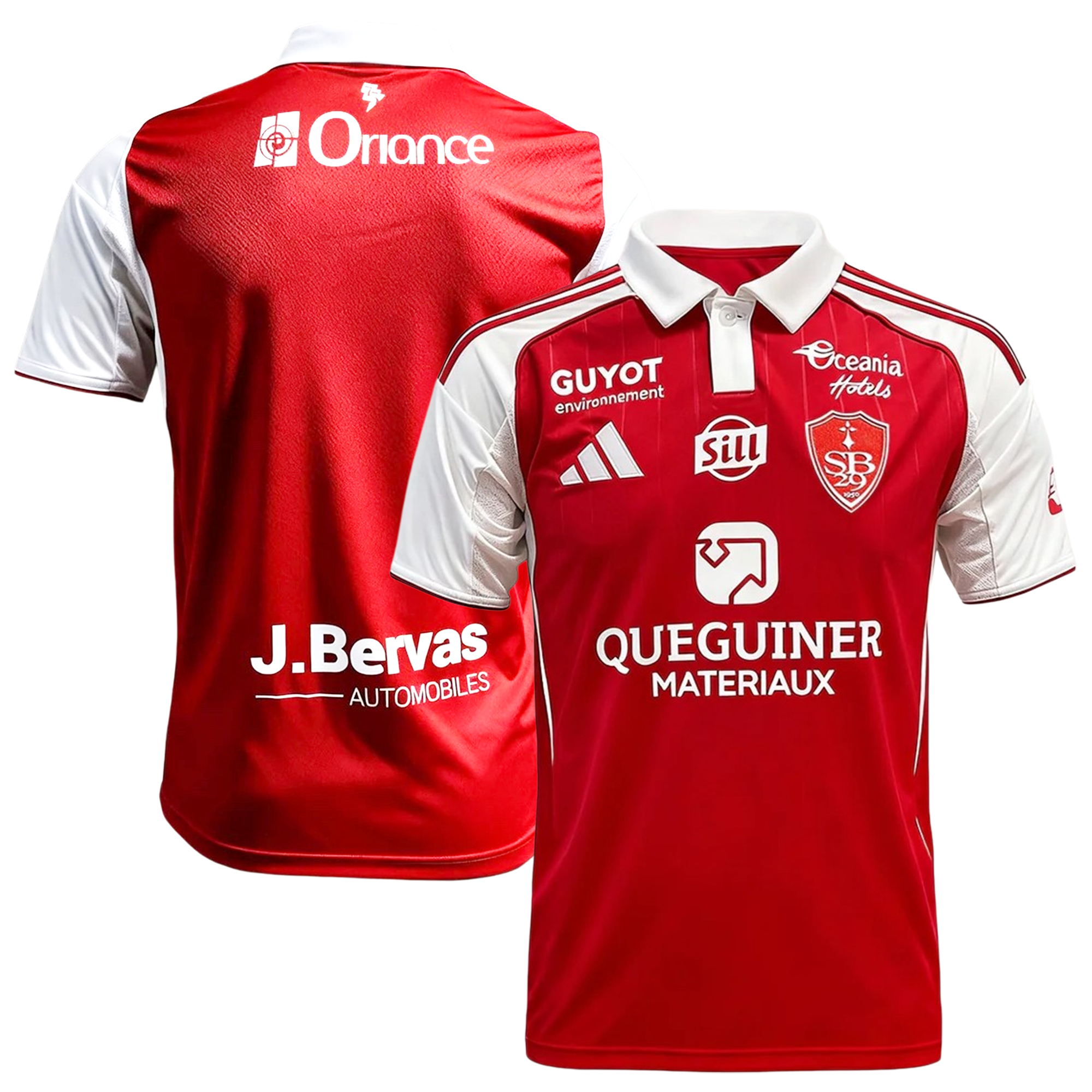 Mens Stade Brestois Home Jersey 2025-26 Football Shirt