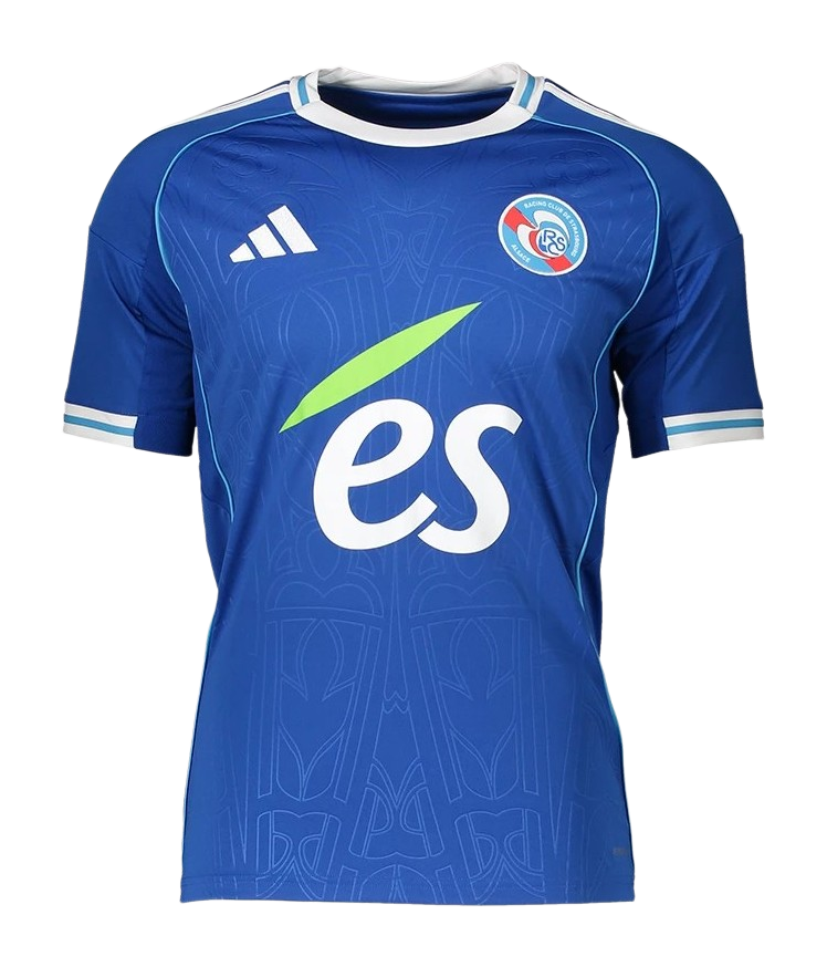 Mens Strasbourg Home Jersey 2025-26 Football Shirt
