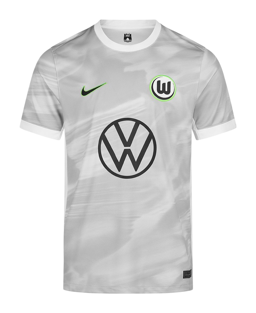 Mens VfL Wolfsburg Away Jersey 2025-26 Football Shirt