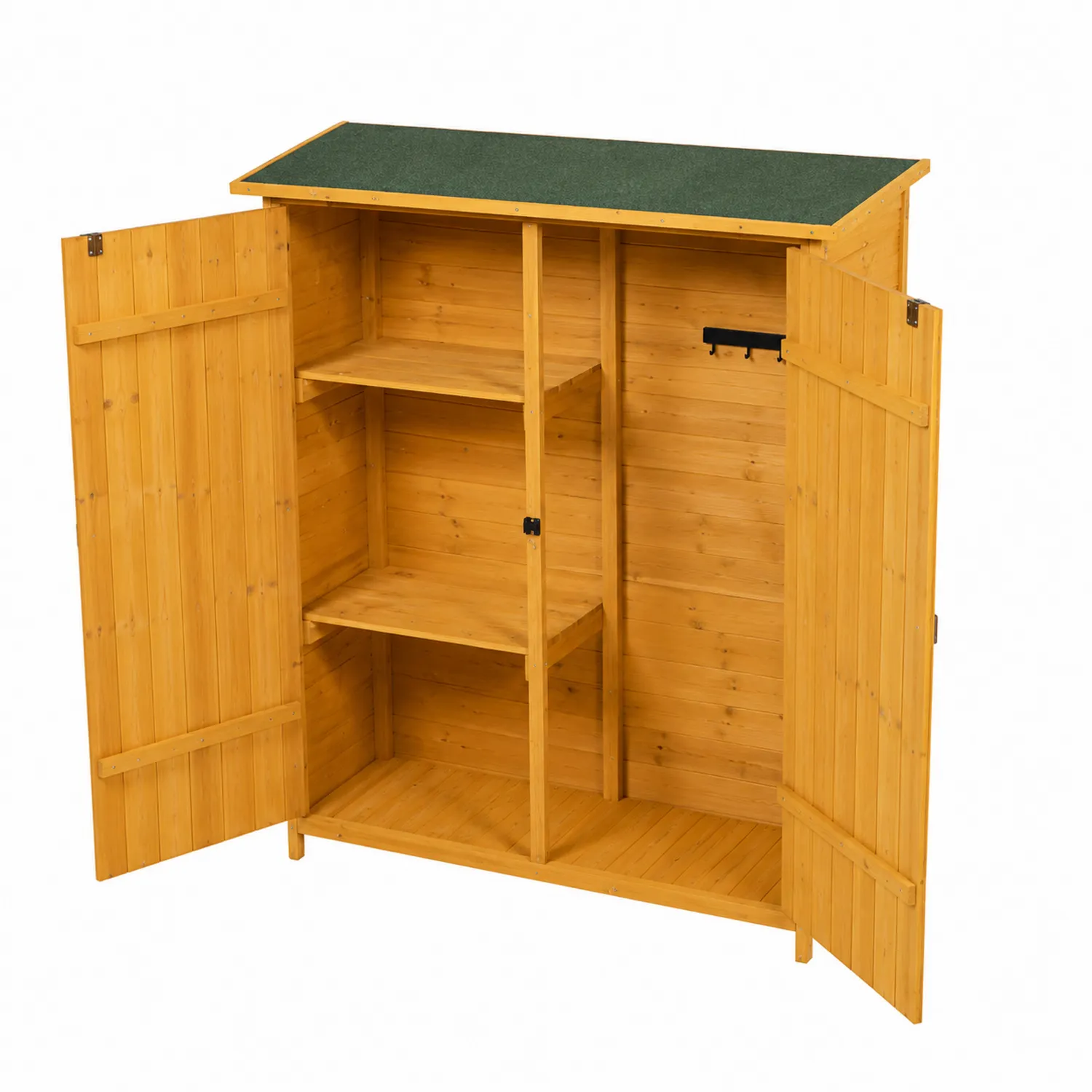 Armoire de rangement extérieure en bois de sapin