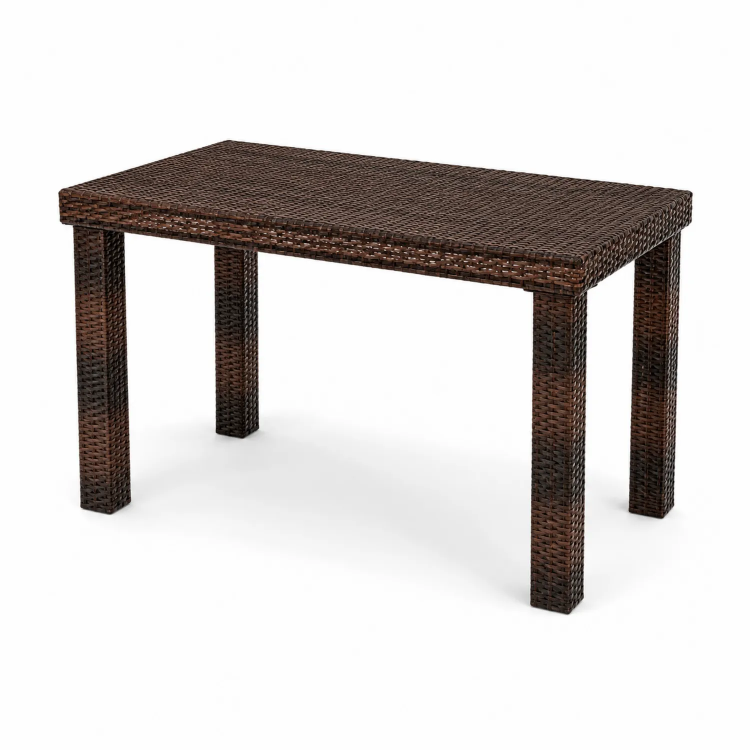 Table de jardin en rotin synthétique Marron 150x90x75 cm