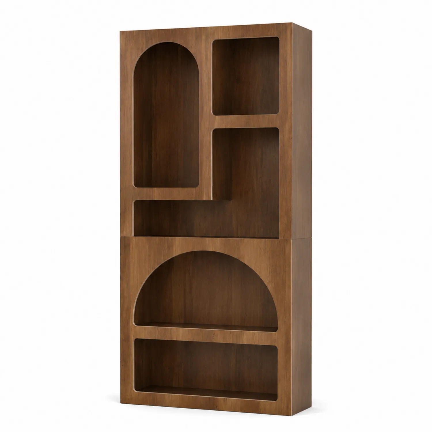Bibliothèque en bois marron 180cm x 90cm x 30cm