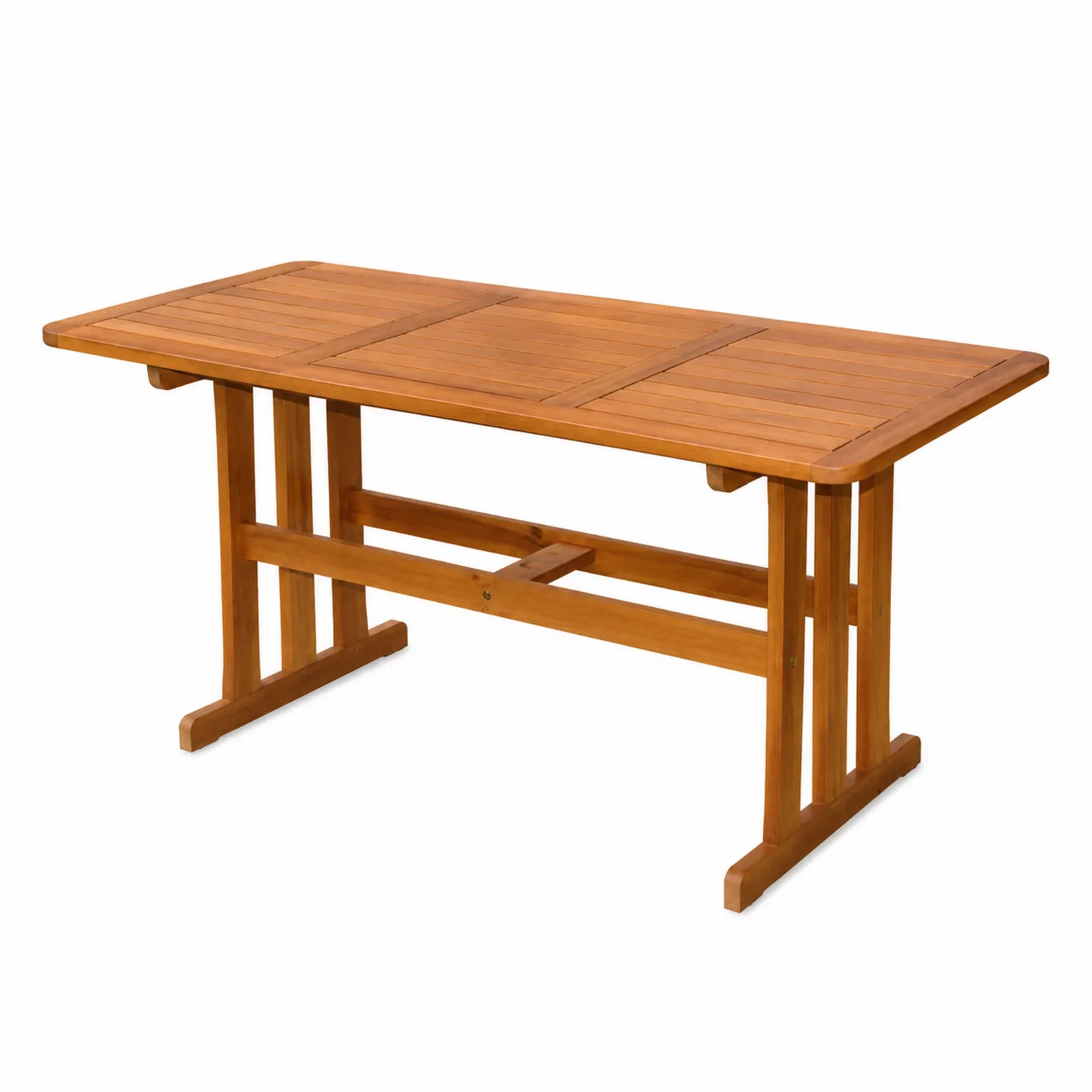 Table de jardin en bois d'acacia 200x100x75 cm