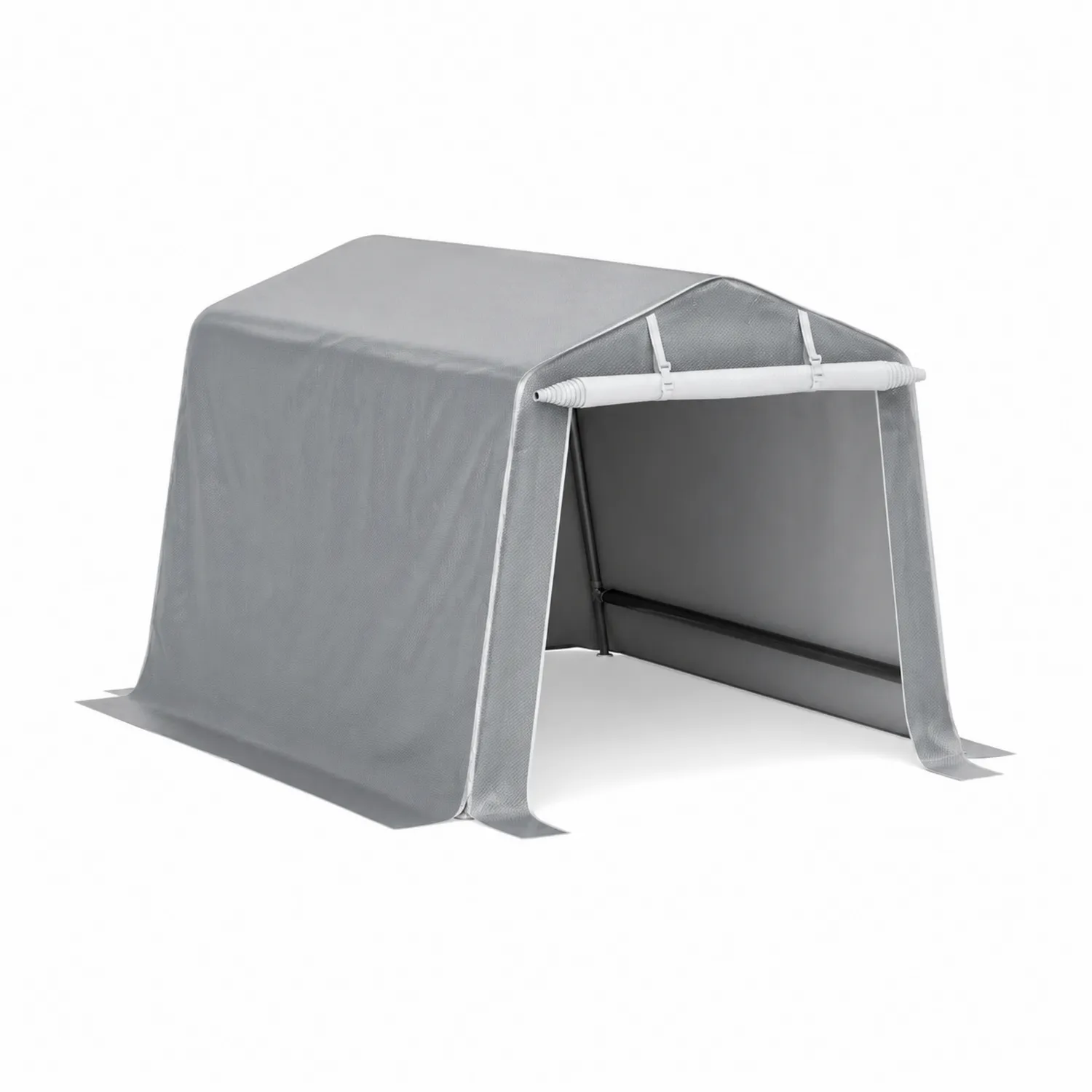 Abri voiture en acier et polyéthylène Gris 300x200x180 cm