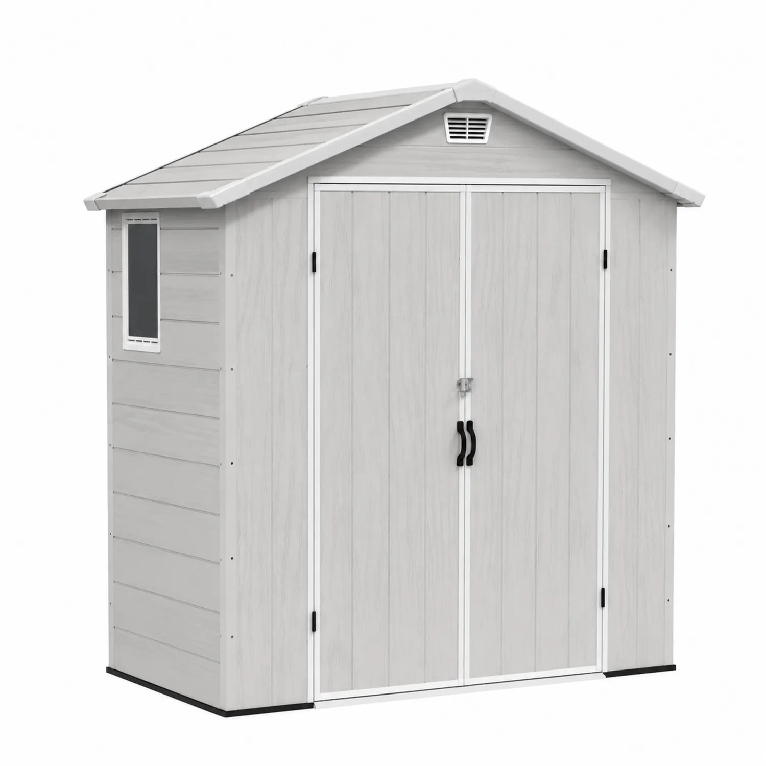 Abri de jardin en plastique avec fenêtre et porte double
