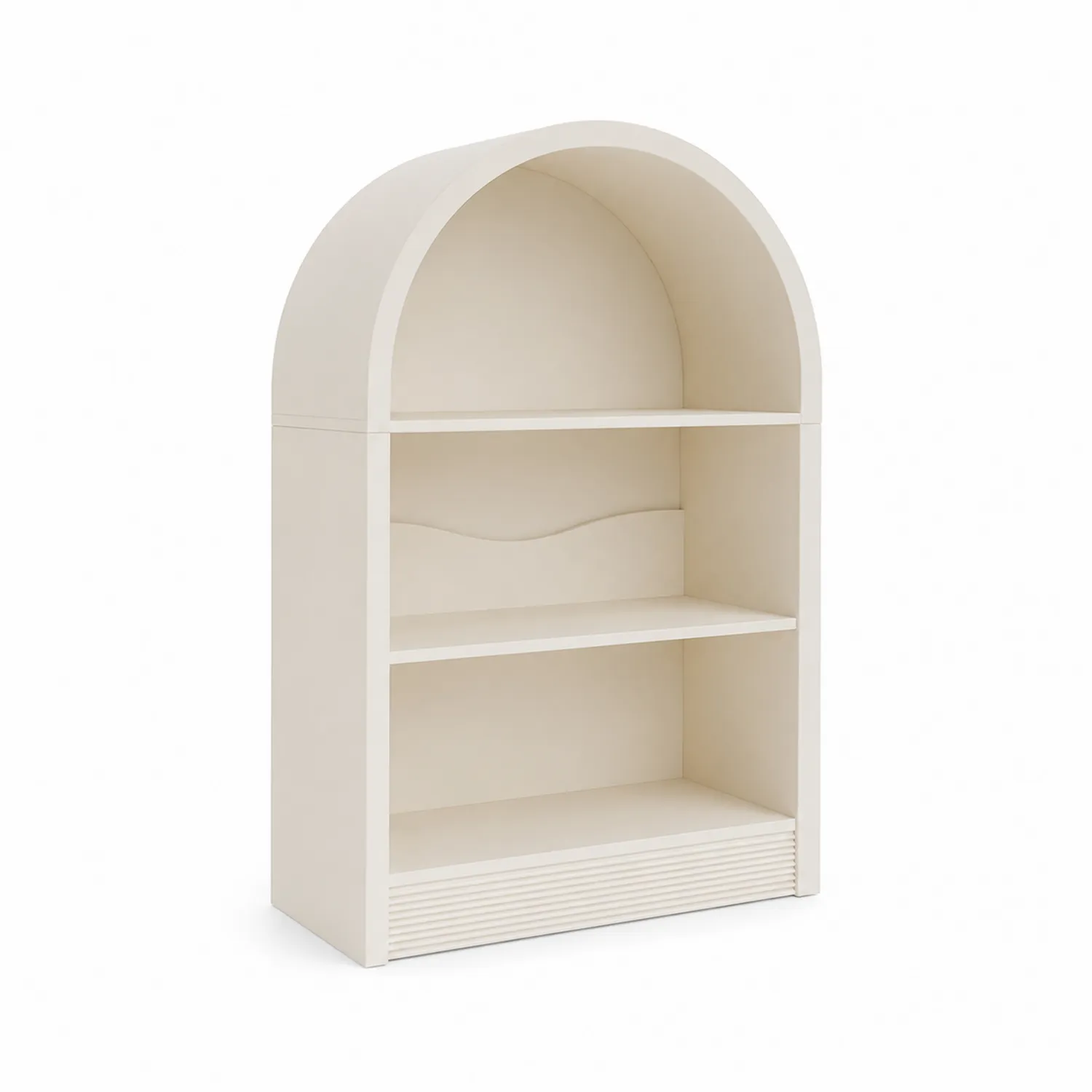 Bibliothèque en bois Blanc Crème 120x80x30 cm