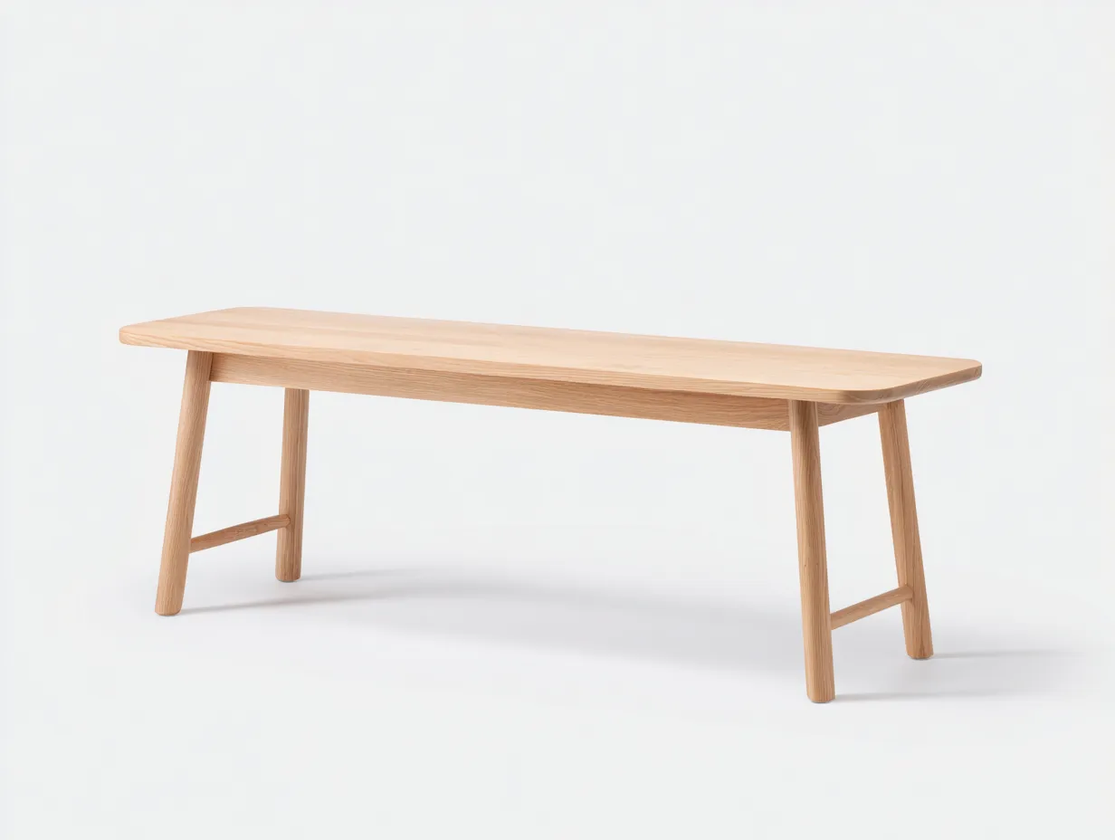 Esstisch aus Eichenholz 180x85x75 cm - Natur - für das Esszimmer - minimalistisches Design-Pavaiabode