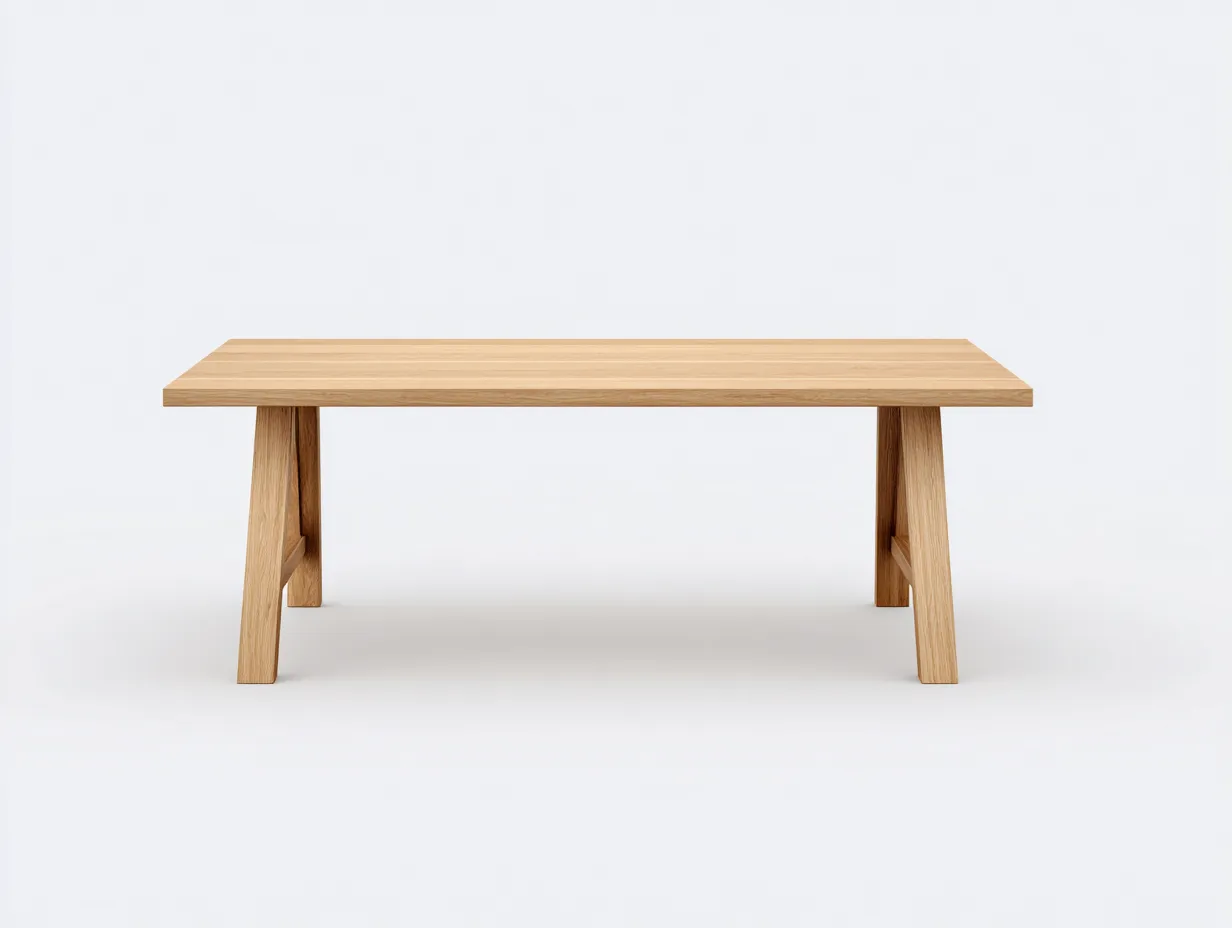 Esstisch aus Eichenholz 160x85x75 cm - Natur - für das Esszimmer - skandinavisches Design-Pavaiabode