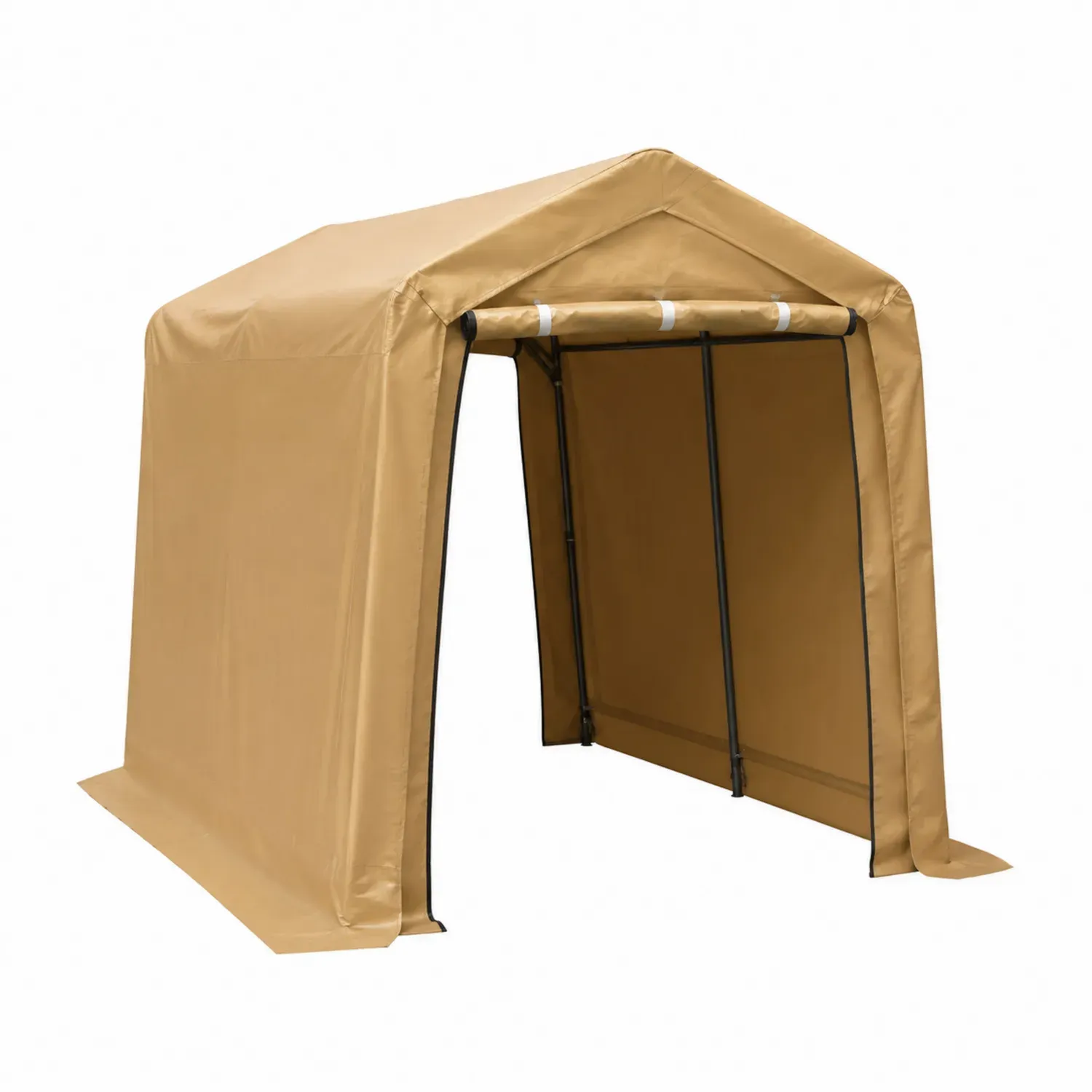 Garaż przenośny PVC beżowy 300 cm x 200 cm x 180 cm